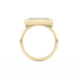 East West Marquise Bezel Lab Grown Engagement Ring