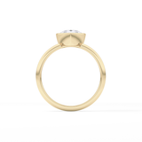 Pear Bezel Lab Grown Engagement Ring