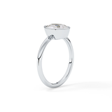 Pear Bezel Lab Grown Engagement Ring