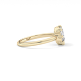 Rose Solitaire Lab Grown Engagement Ring