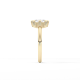 Rose Solitaire Lab Grown Engagement Ring