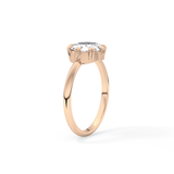 Rose Solitaire Lab Grown Engagement Ring
