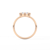 Rose Solitaire Lab Grown Engagement Ring