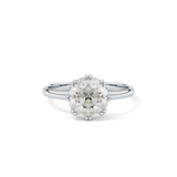 Rose Solitaire Lab Grown Engagement Ring