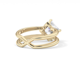 Princess Hidden Halo Lab Grown Diamond Engagement Ring