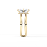 Princess Hidden Halo Lab Grown Diamond Engagement Ring