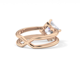 Princess Hidden Halo Lab Grown Diamond Engagement Ring