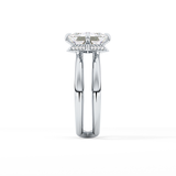 Princess Hidden Halo Lab Grown Diamond Engagement Ring