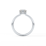 Marquise Double Shank & Hidden Halo Lab Grown Diamond Engagement Ring
