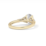 Oval Cluster Lab Grown Diamond Engagement Ring