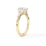Oval Cluster Lab Grown Diamond Engagement Ring