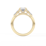 Oval Cluster Lab Grown Diamond Engagement Ring