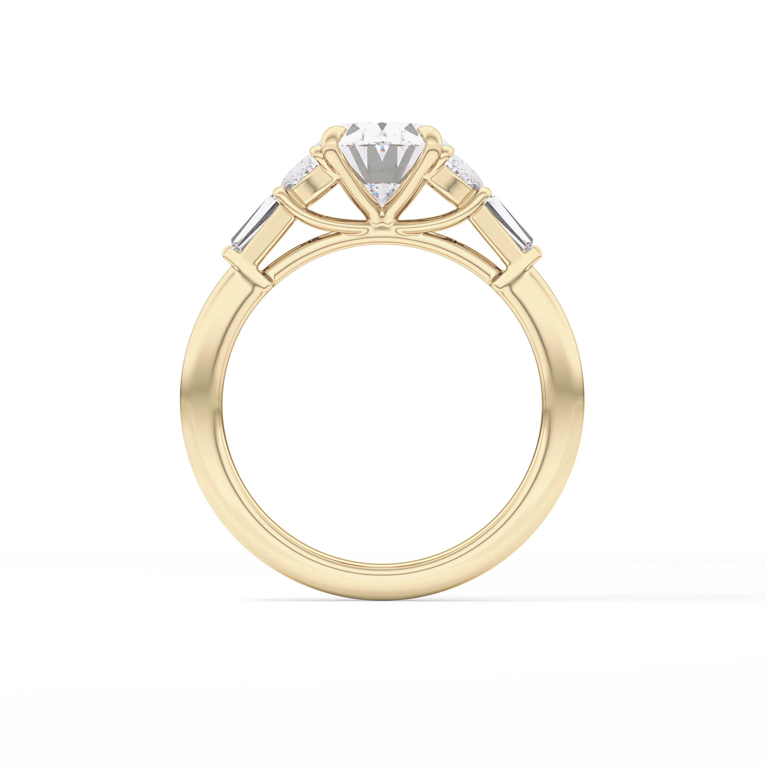 Oval Cluster Lab Grown Diamond Engagement Ring