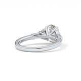 Oval Cluster Lab Grown Diamond Engagement Ring