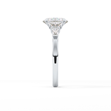 Oval Cluster Lab Grown Diamond Engagement Ring