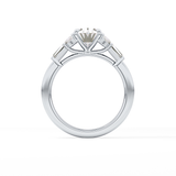 Oval Cluster Lab Grown Diamond Engagement Ring
