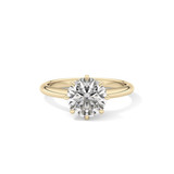 Round Solitaire Lab Grown Diamond Engagement Ring