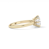Round Solitaire Lab Grown Diamond Engagement Ring