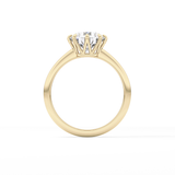 Round Solitaire Lab Grown Diamond Engagement Ring