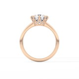 Round Solitaire Lab Grown Diamond Engagement Ring