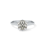 Round Solitaire Lab Grown Diamond Engagement Ring