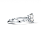 Round Solitaire Lab Grown Diamond Engagement Ring