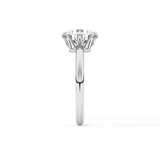 Round Solitaire Lab Grown Diamond Engagement Ring