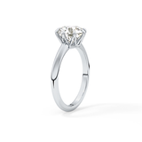 Round Solitaire Lab Grown Diamond Engagement Ring