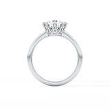 Round Solitaire Lab Grown Diamond Engagement Ring