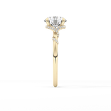 Round Hidden Halo Lab Grown Diamond Engagement Ring