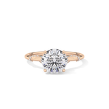 Round Hidden Halo Lab Grown Diamond Engagement Ring