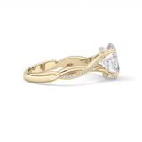 Oval Hidden Halo & Pave Lab Grown Diamond Engagement Ring