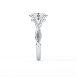 Oval Hidden Halo & Pave Lab Grown Diamond Engagement Ring