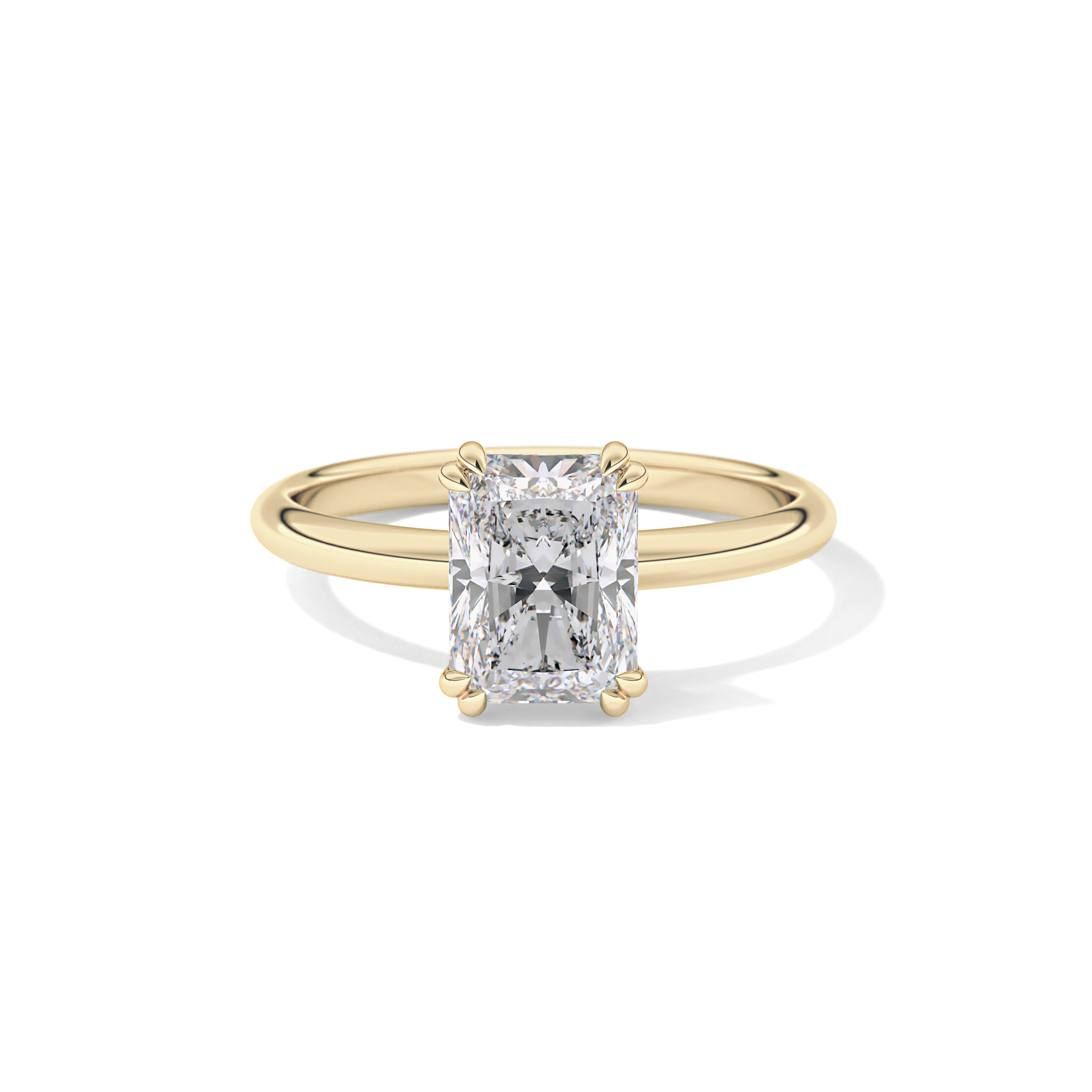 Radiant Solitaire Lab Grown Diamond Engagement Ring