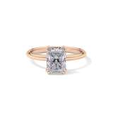 Radiant Solitaire Lab Grown Diamond Engagement Ring