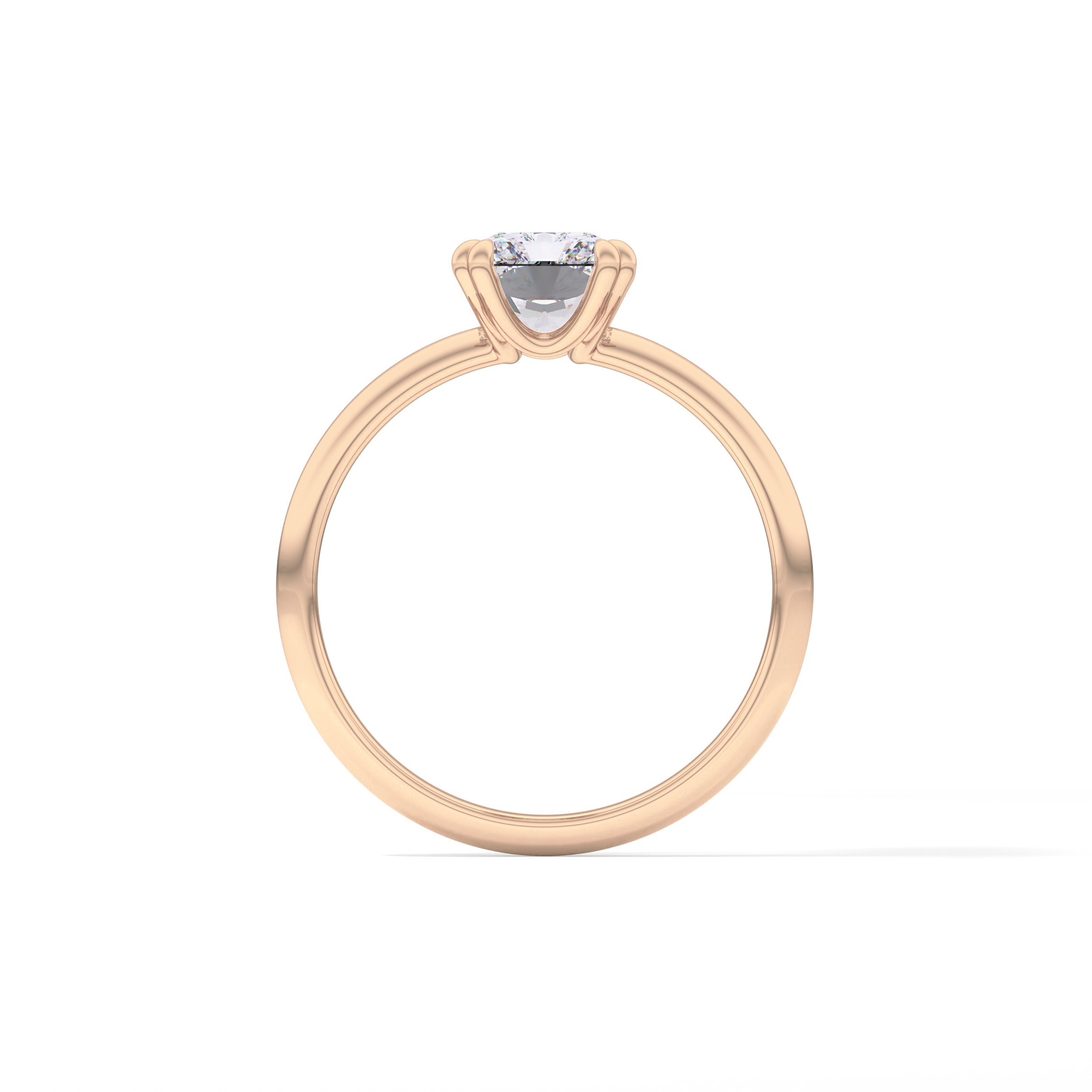 Radiant Solitaire Lab Grown Diamond Engagement Ring