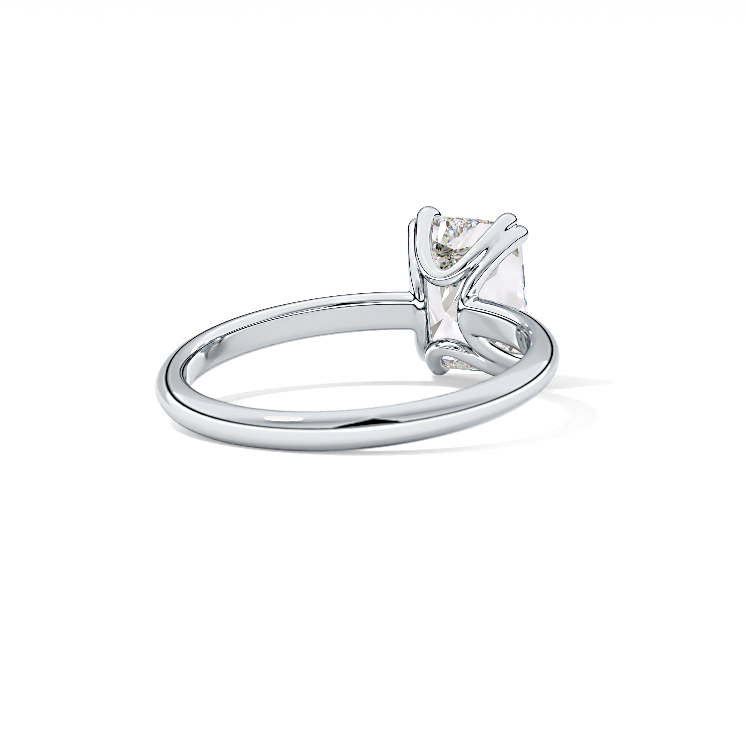 Radiant Solitaire Lab Grown Diamond Engagement Ring