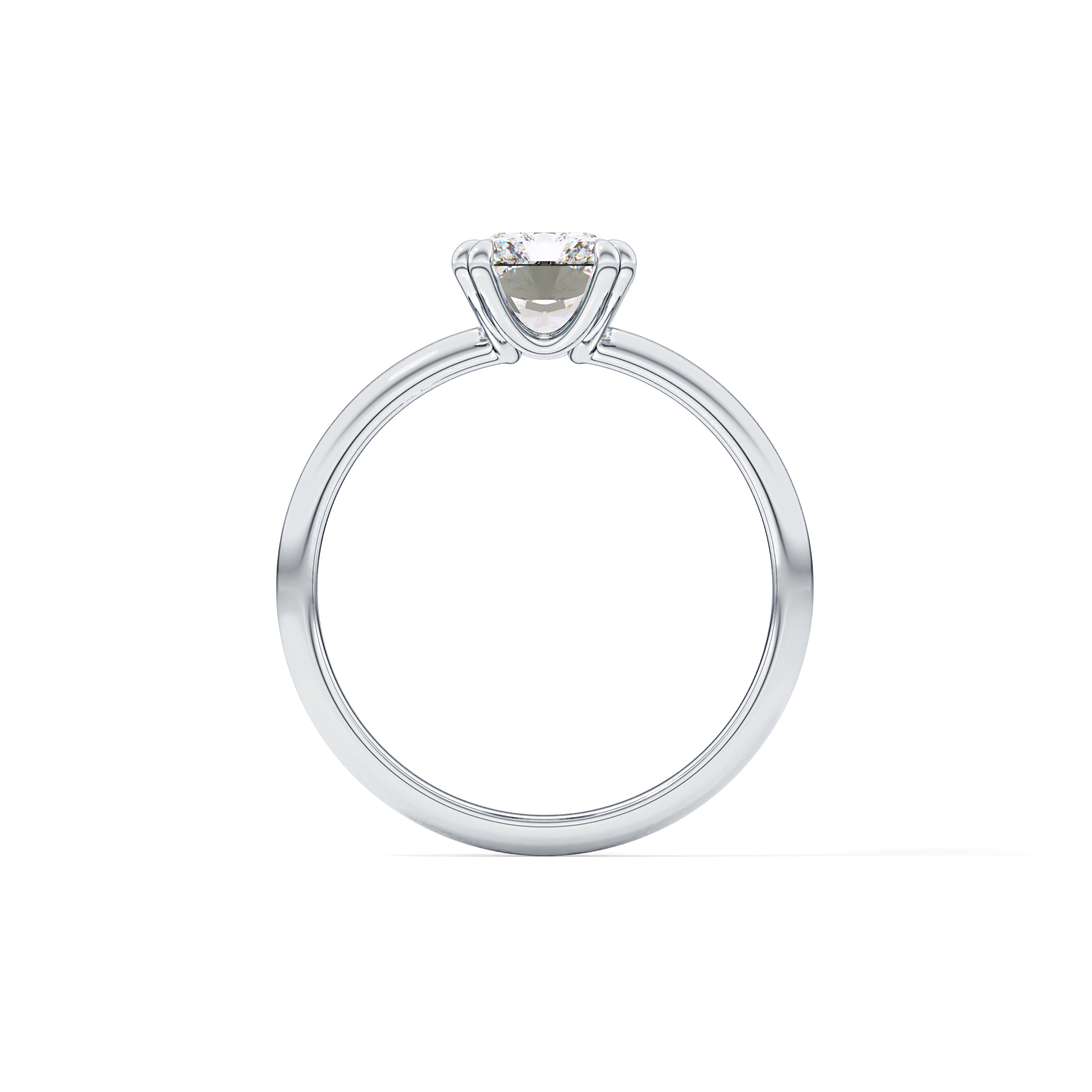 Radiant Solitaire Lab Grown Diamond Engagement Ring