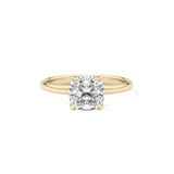 Cushion Solitaire Lab Grown Engagement Ring