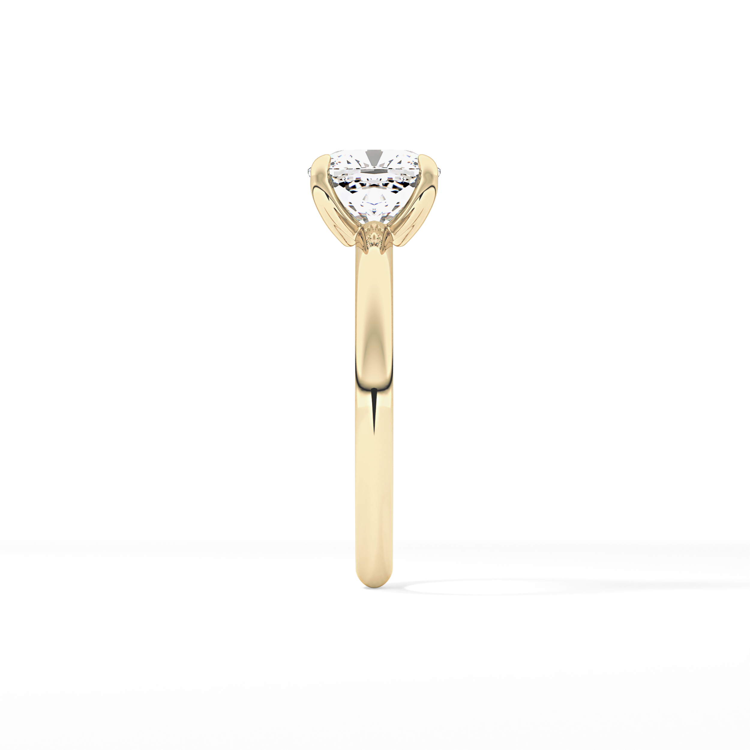 Cushion Solitaire Lab Grown Engagement Ring
