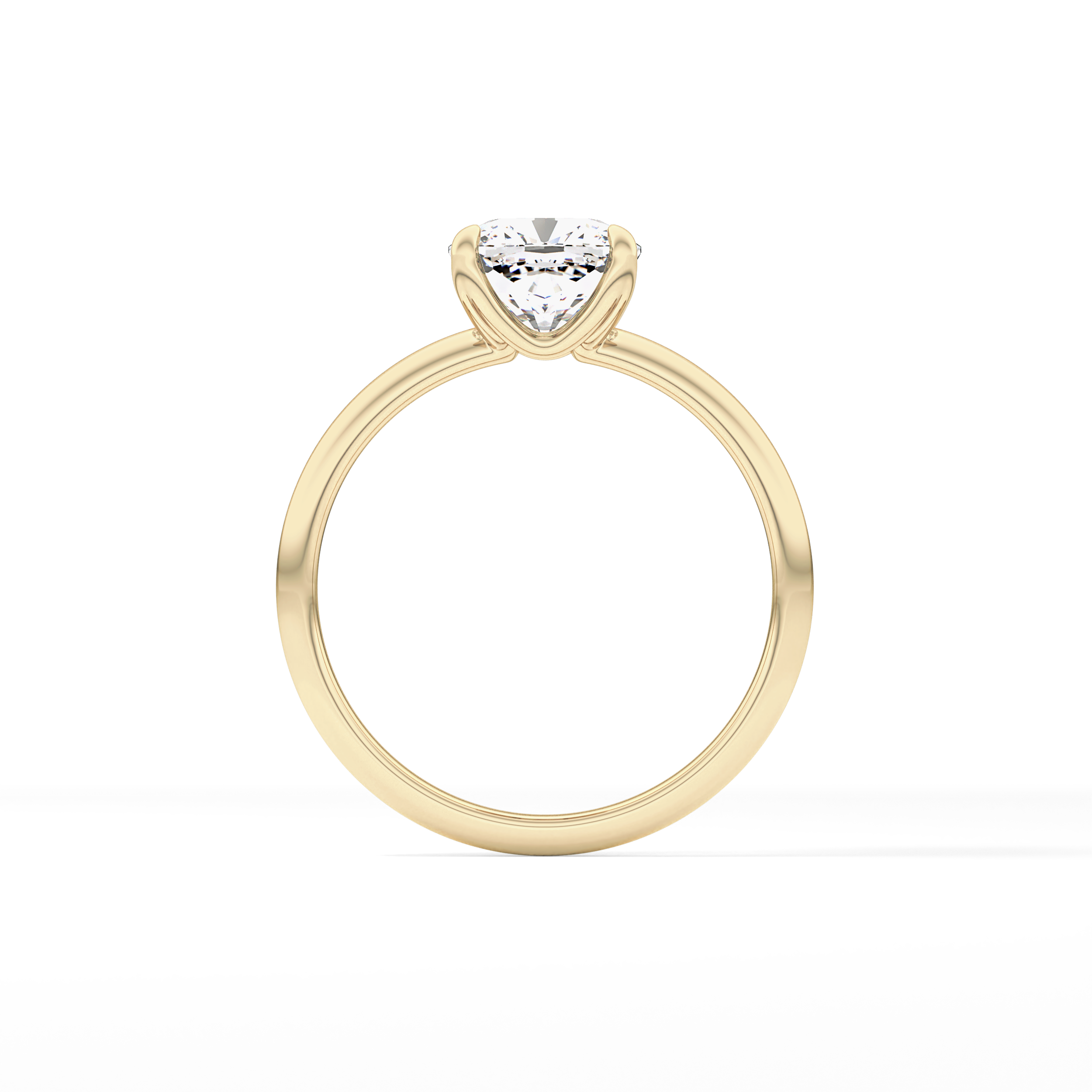 Cushion Solitaire Lab Grown Engagement Ring