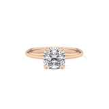 Cushion Solitaire Lab Grown Engagement Ring