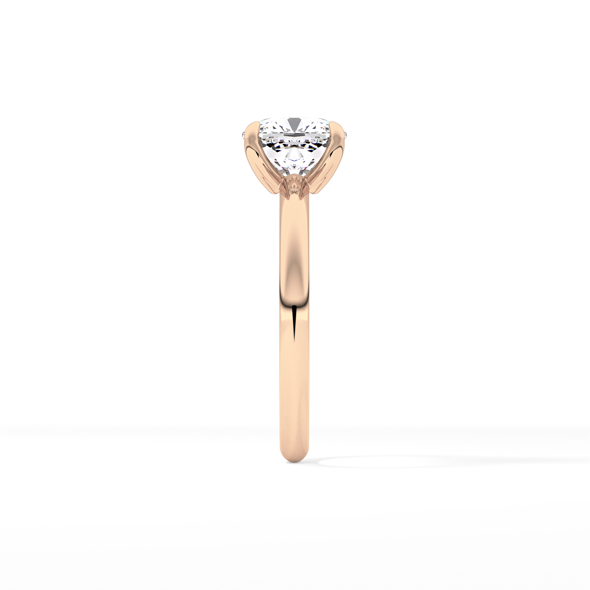 Cushion Solitaire Lab Grown Engagement Ring