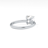 Cushion Solitaire Lab Grown Engagement Ring