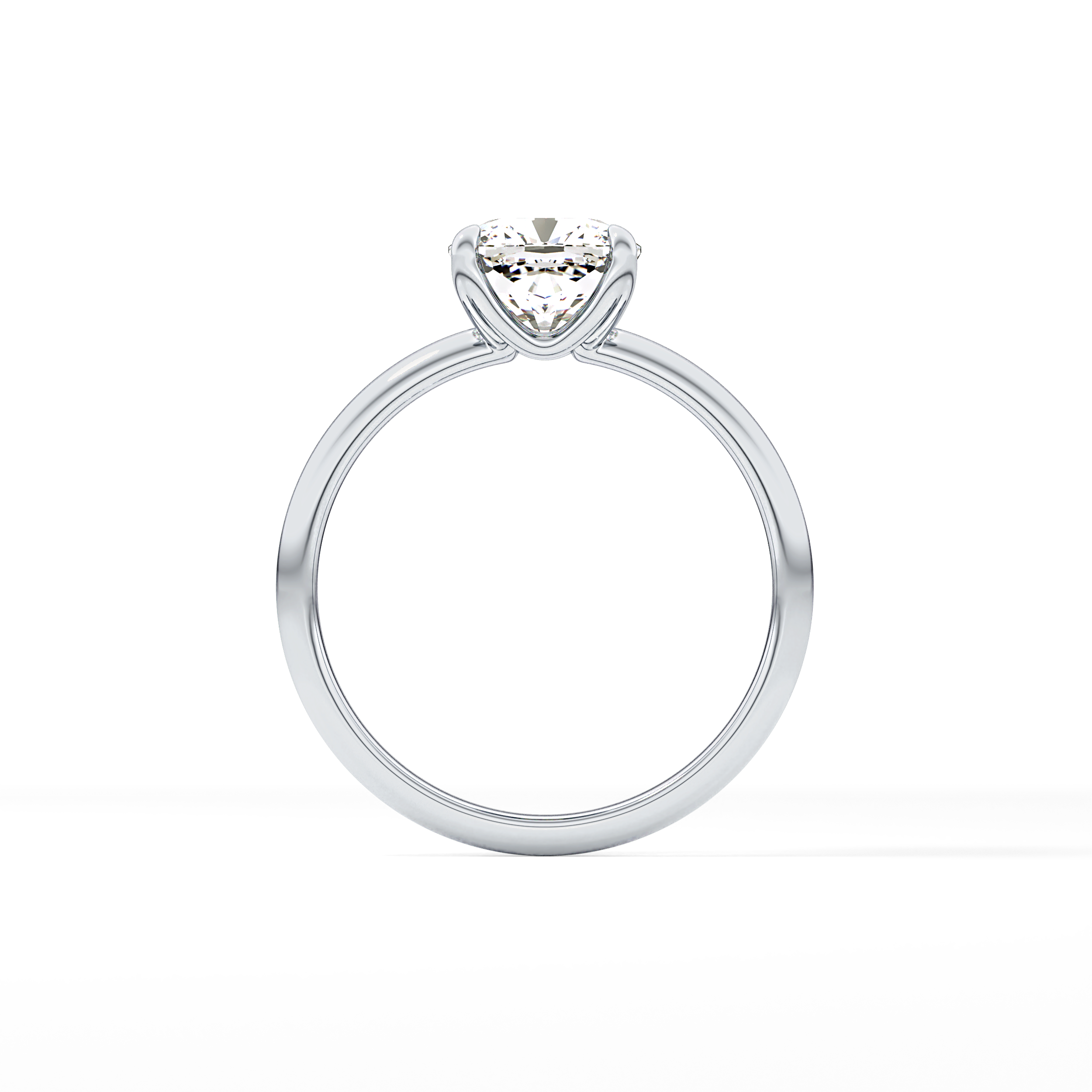 Cushion Solitaire Lab Grown Engagement Ring