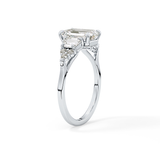 Emerald Cluster Lab Grown Diamond Engagement Ring