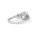 Round Cluster Lab Grown Diamond Engagement Ring
