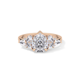 Pear Cluster Lab Grown Diamond Engagement Ring