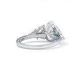 Pear Cluster Lab Grown Diamond Engagement Ring