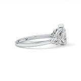Pear Cluster Lab Grown Diamond Engagement Ring